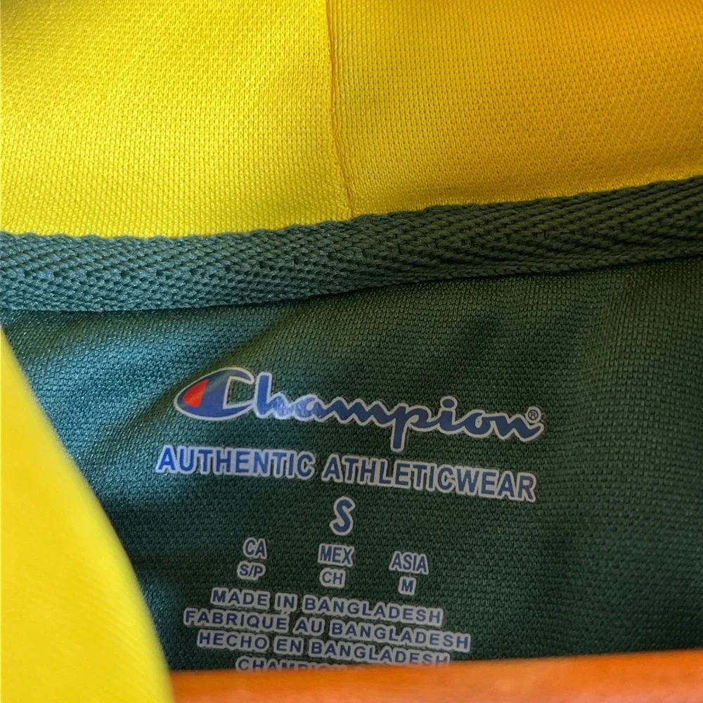 Oregon Ducks Champion‎ Hoodie Mens Small Green Pullover Sweatshirt NCAA